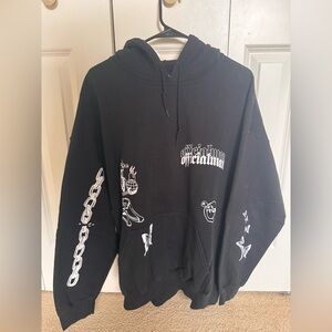 Boohoo Black Graphic Sweater